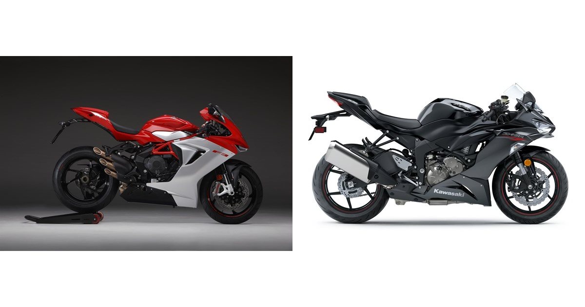 MVAGUSTA F3 675 極上車 MV Agusta F3 675 2021 vs Kawasaki Ninja ZX-6R 2020