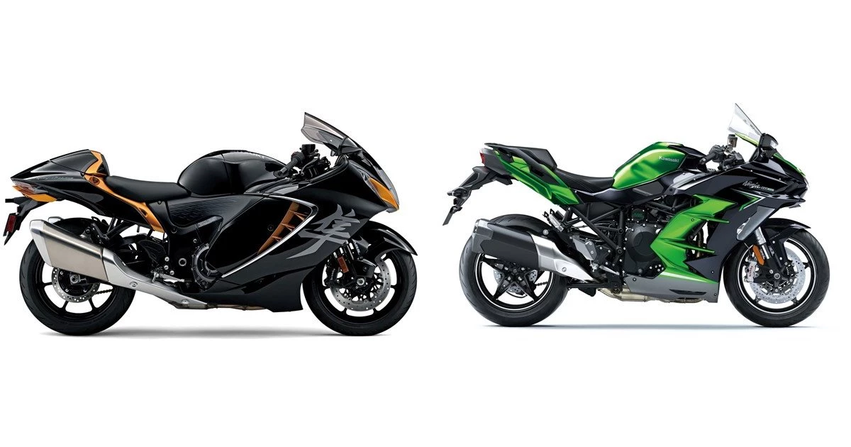 Suzuki GSX 1300 R Hayabusa 2022 vs Kawasaki Ninja H2 SX SE 2023