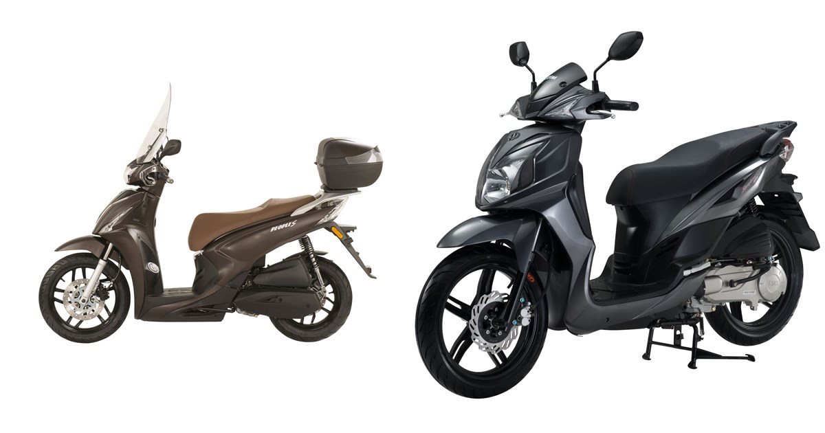 Motorrad Vergleich Kymco New People S 125i ABS 2019 Vs Sym Symphony SR