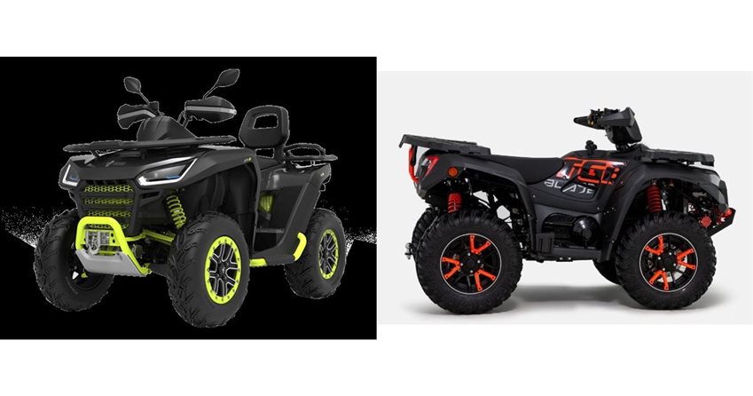 Motorrad Vergleich Segway Snarler AT6 L 2021 vs. TGB Blade 600 FL SE ...