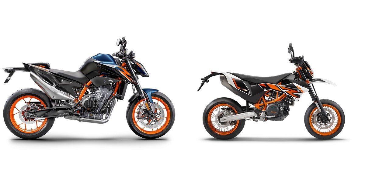 Confronto tra moto KTM 890 Duke R 2022 VS. KTM 690 SMC R 2017