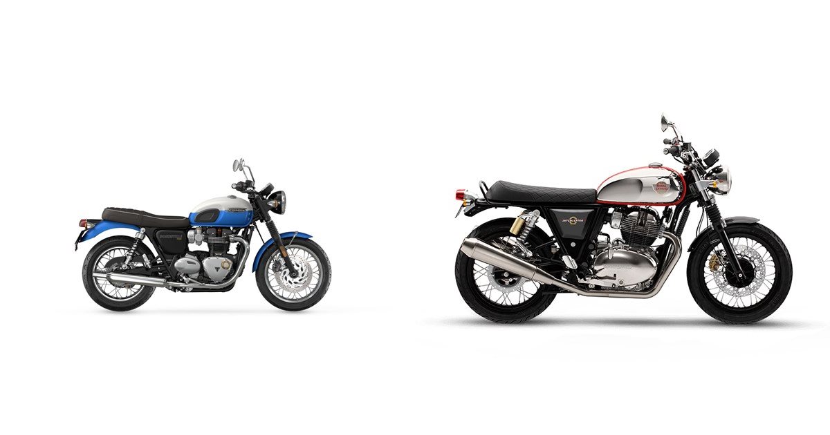 triumph bonneville t120 vs royal enfield interceptor
