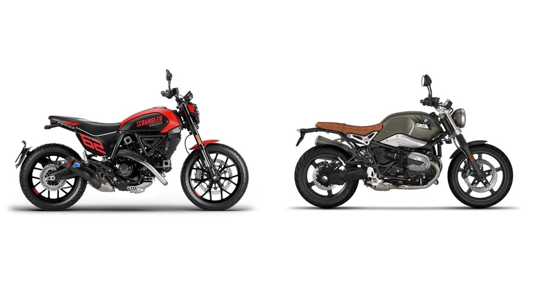 Ducati Scrambler Full Throttle 2023 vs BMW R nineT Scrambler 2023