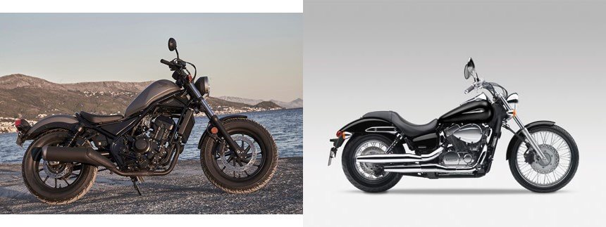 Motorrad Vergleich Honda Cmx500 Rebel 19 Vs Honda Vt 750 C2 Shadow Spirit 12