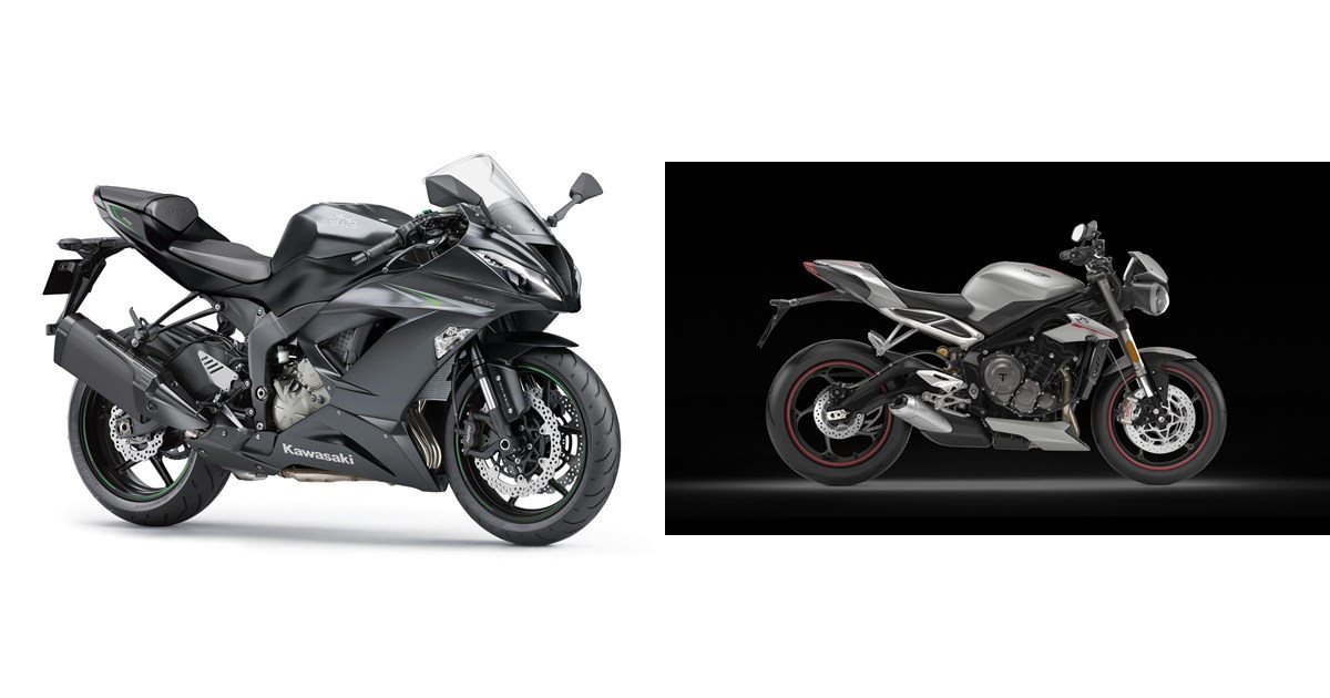 Kawasaki Ninja ZX-6R 636 2016 vs Triumph Street Triple 765