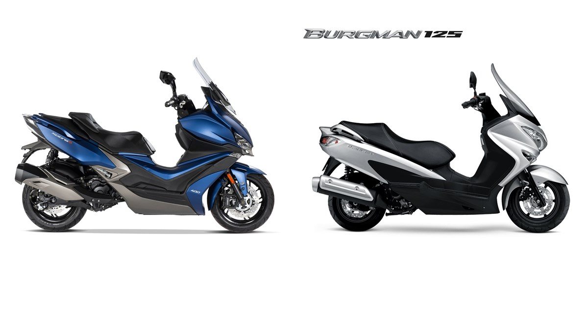 Motorrad Vergleich Kymco Xciting S 400i Abs 2023 Vs Suzuki Burgman 125