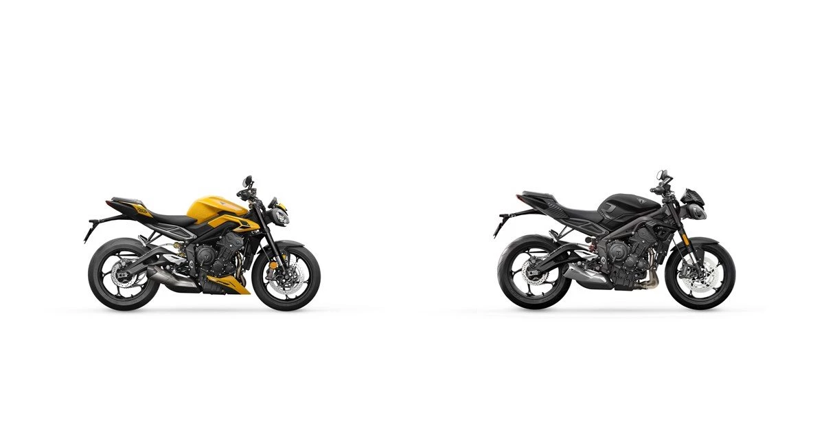 Motorrad Vergleich Triumph Street Triple 765 RS 2023 vs. Triumph Street ...