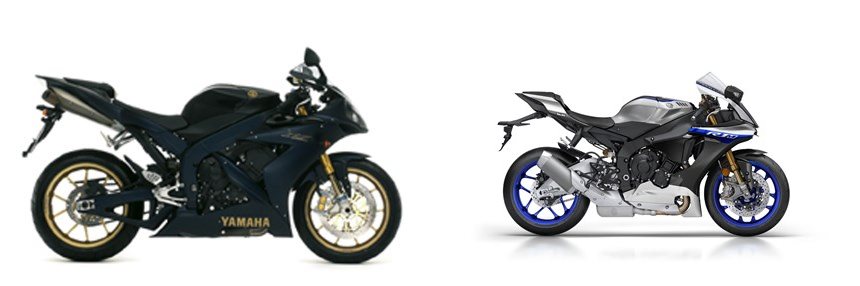 Motorrad Vergleich Yamaha R1 2006 vs. Yamaha R1M 2017