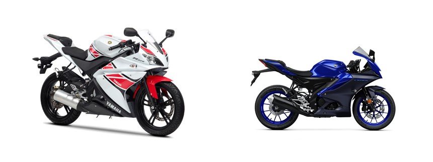 Motorrad Vergleich Yamaha R125 2012 vs. Yamaha R125 2023