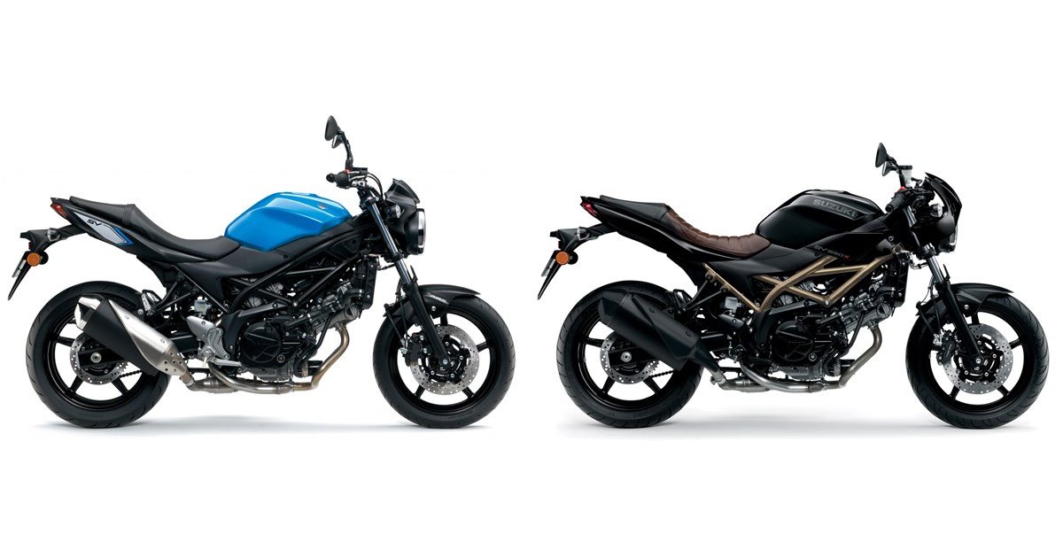 Motorrad Vergleich Suzuki SV 650 2017 vs. Suzuki SV650X 2021