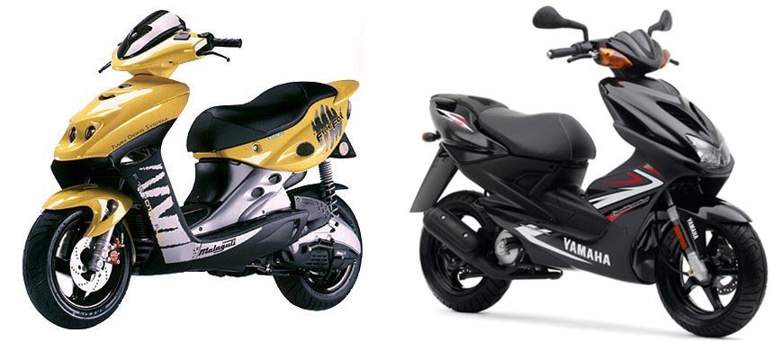 Suche Namenhafte Roller wie Yamaha on sale Aerox und Malaguti usw