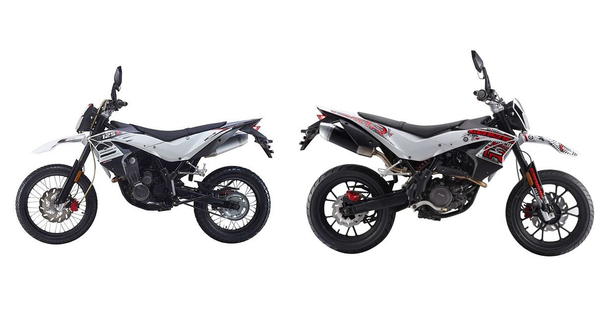 Tr125 Motorrad Vergleich KSR Moto TR 125 X 2018 vs. KSR Moto TR 125 SM 2017