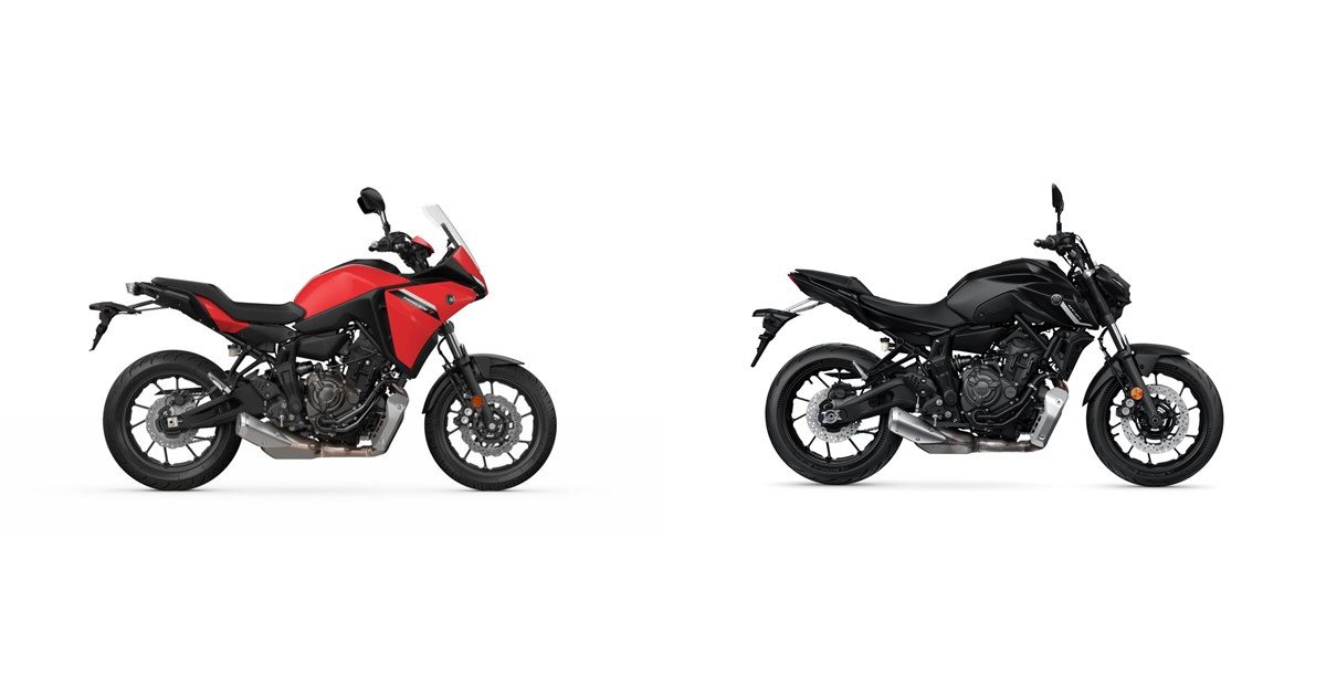 Yamaha MT-07 Pure 2023 vs Honda NX500 2024