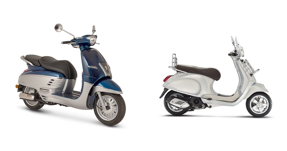 Motorrad Vergleich Peugeot Django Abs Vs Vespa Primavera