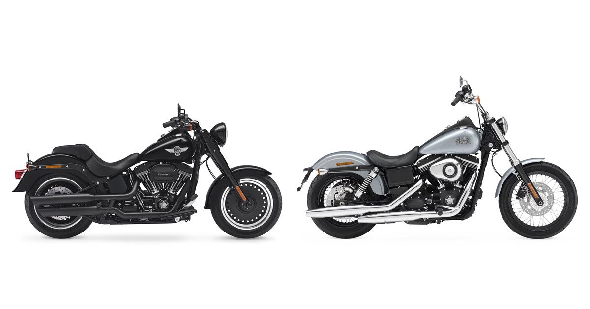 Harley-Davidson Softail Fat Boy S 2017 vs Harley-Davidson Dyna Street ...