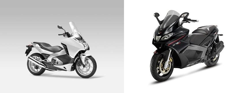 Honda Integra 2012 vs Aprilia SRV 850 i.e. ABS/ATC 2013