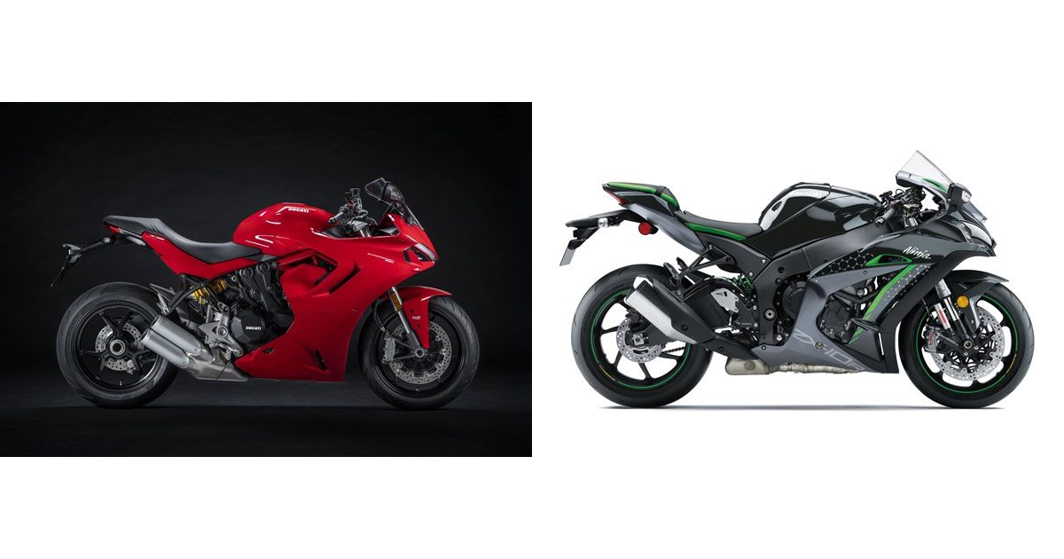 Ducati SuperSport 950 2021 vs Kawasaki Ninja ZX-10R SE 2020