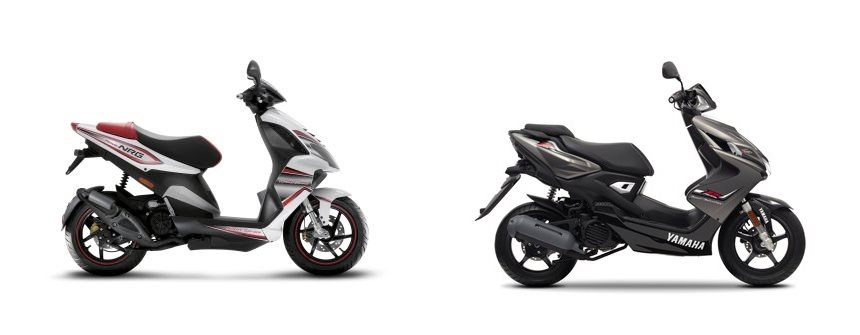 Motorrad Vergleich Piaggio Nrg Power 50 Dt 2t 2009 Vs Yamaha Aerox 4 2019