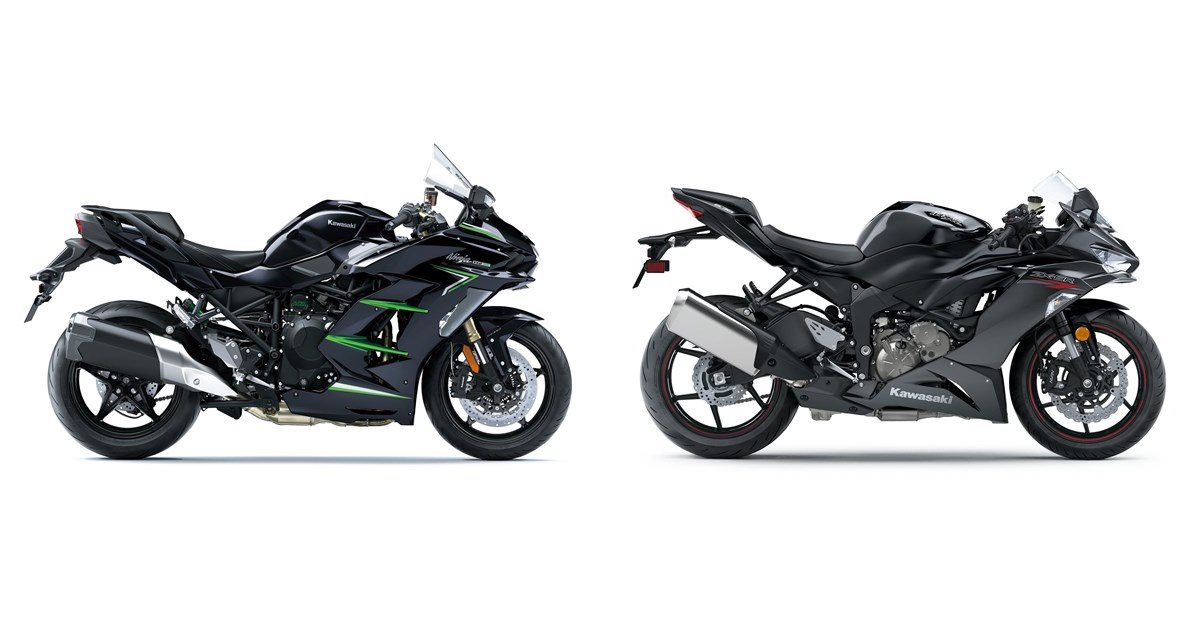 Motorrad Vergleich Kawasaki Ninja H2 SX 2023 vs. Kawasaki Ninja ZX 