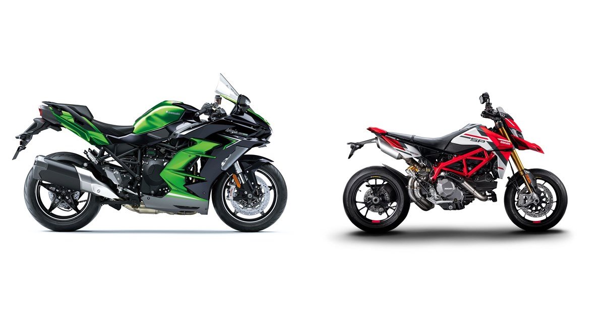 Kawasaki Ninja H2 SX SE 2022 vs Ducati Hypermotard 950 SP 2021