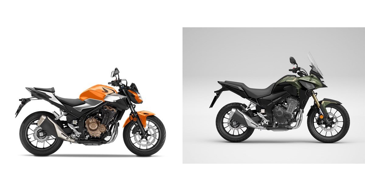 Motorrad Vergleich Honda Cb500f 2020 Vs Honda Cb500x 2022