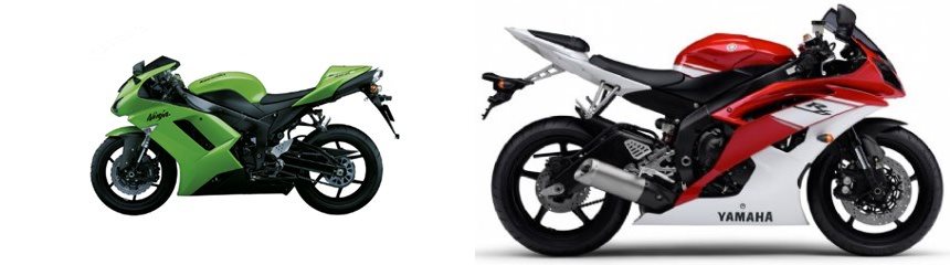 Kawasaki Ninja ZX-6R 2007 vs Yamaha YZF-R6 2009 Kawasaki Ninja ZX-6R 2007 vs Yamaha YZF-R6 2009
