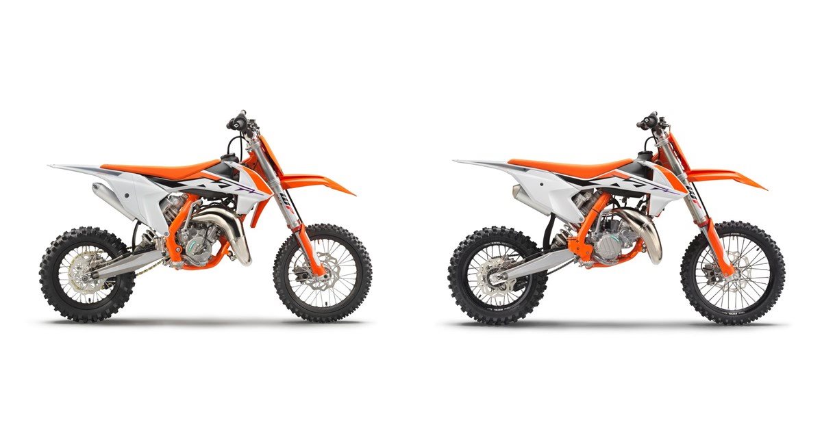Motorrad Vergleich KTM 65 SX 2023 vs. KTM 85 SX 17/14 2023