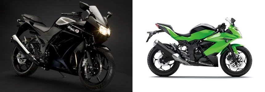 Kawasaki Ninja 250R 2009 vs Kawasaki Ninja 250 SL 2015 Kawasaki Ninja 250R 2009 vs Kawasaki Ninja 250 SL 2015