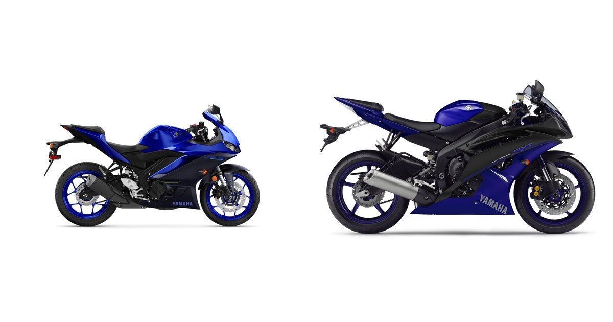 Motorrad Vergleich Yamaha R3 2023 vs. Yamaha YZF-R6 2014