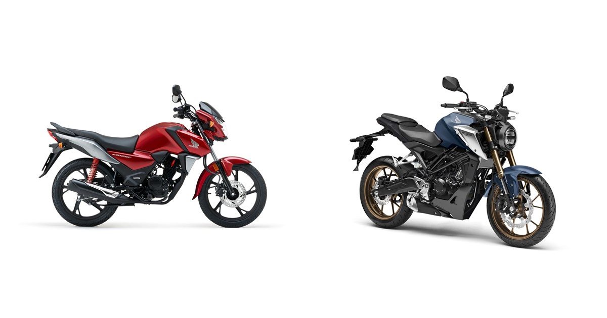 Motorrad Vergleich Honda Cb125f 2023 Vs Honda Cb125r 2021