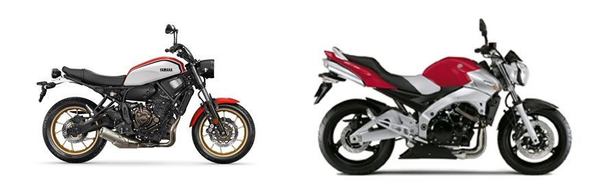 Motorrad Vergleich Yamaha XSR700 2021 vs. Suzuki GSR 600 2008