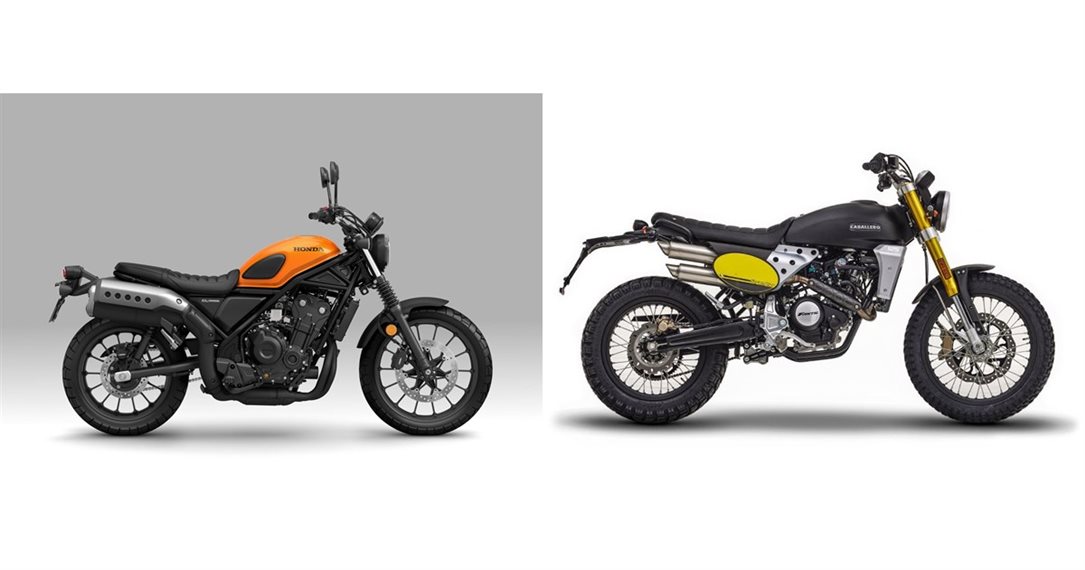 Motorrad Vergleich Honda CL500 2023 vs. Fantic Caballero Scrambler 125 2023