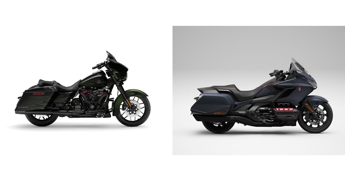 Motorrad Vergleich Harley Davidson Cvo Street Glide Flhxse Vs Honda Gl Goldwing Dct