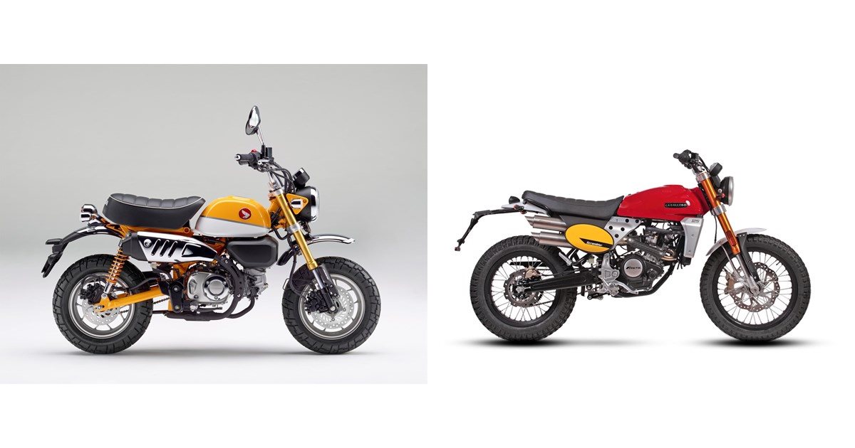 Garde-boue Avant Style Scrambler Pour Honda Monkey 125 (2019-2025) - Plastique ABS Noir Mat - Installation Directe