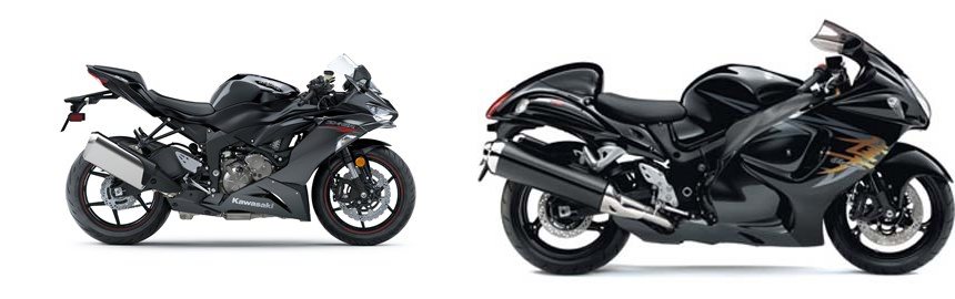 Kawasaki Ninja ZX-6R 2020 vs Suzuki GSX 1300 R Hayabusa 2009