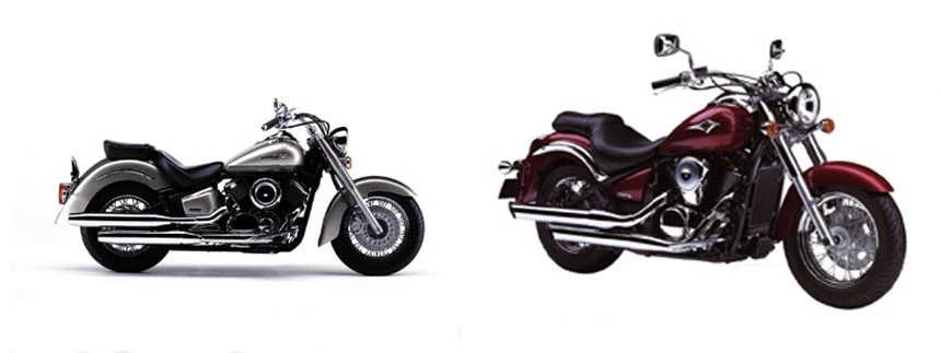 Yamaha XVS 1100 Drag Star Classic 2005 vs Kawasaki VN 900 Classic 2006
