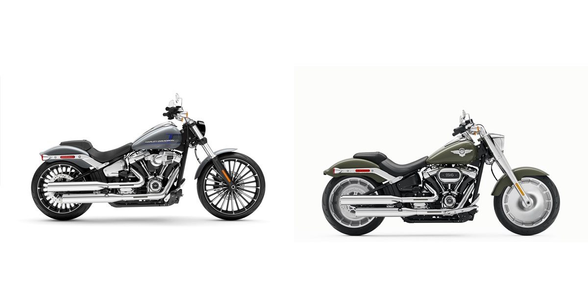 Motorrad Vergleich Harley Davidson Softail Breakout 117 2023 vs