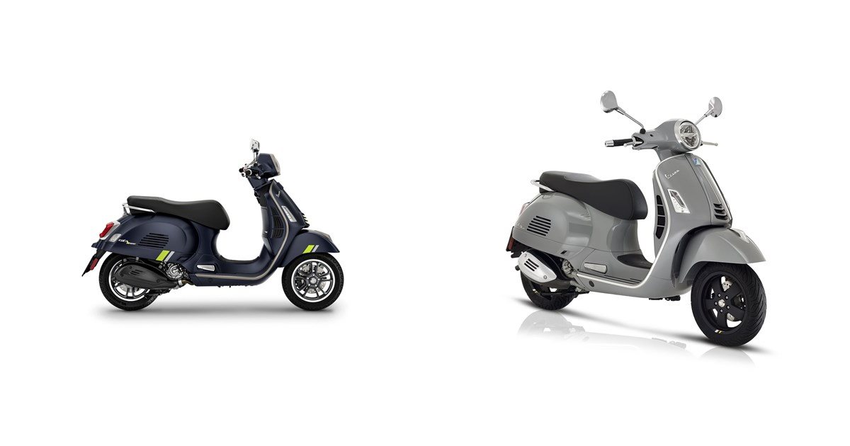 Motorrad Vergleich Vespa GTS 300 Super Tech 2023 vs. Vespa GTS 300 hpe ...