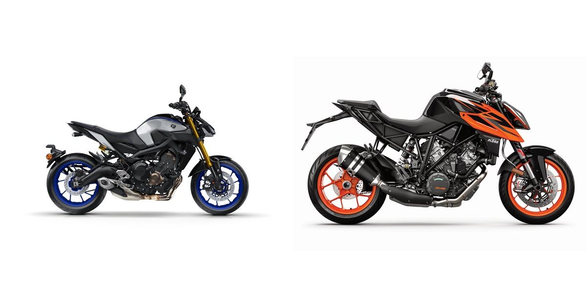 Yamaha MT-09 SP 2018 vs KTM 1290 Super Duke R 2019