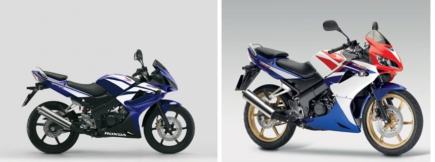 Motorrad Vergleich Honda CBR 125 R 2008 vs. Honda CBR 125 R 2009