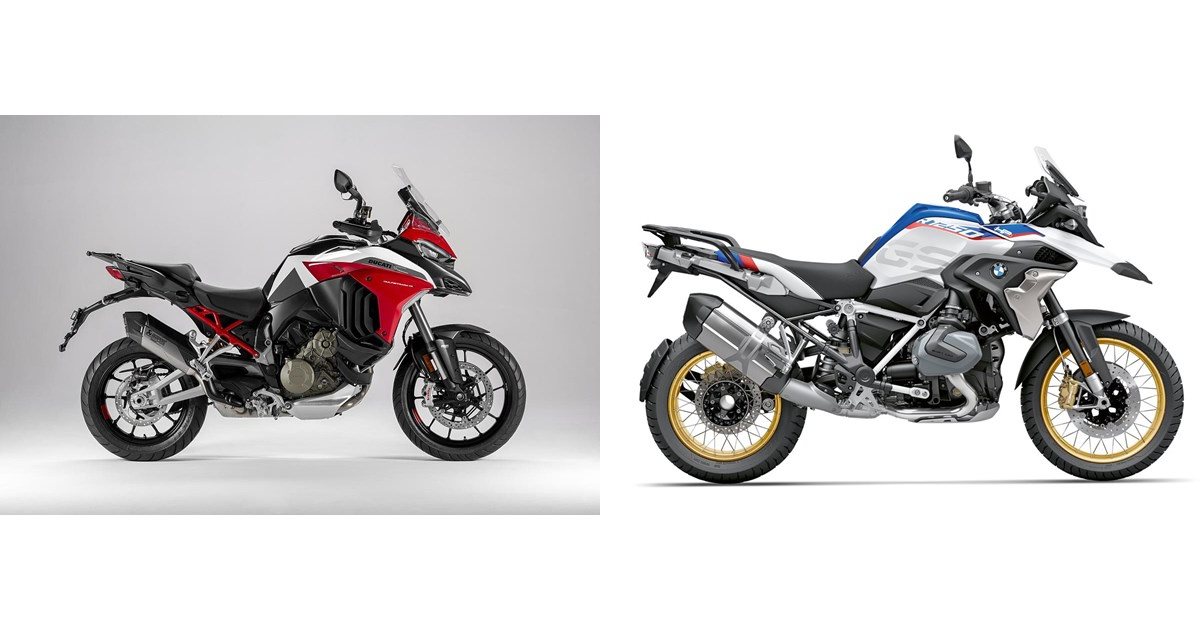 Motorrad Vergleich Ducati Multistrada V4 2023 vs. BMW R 1250 GS 2022