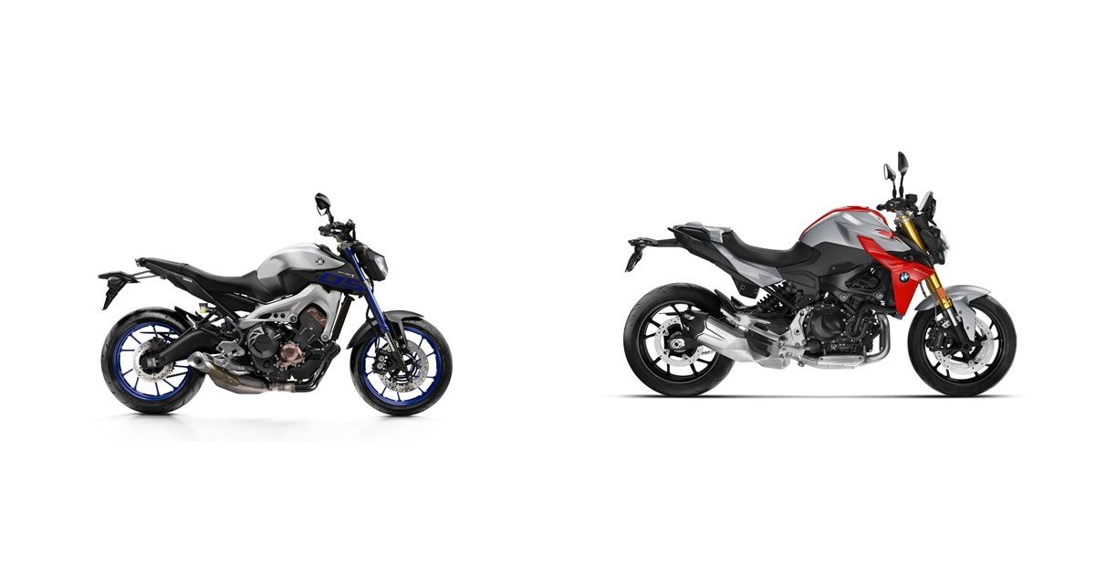 Motorrad Vergleich Yamaha MT-09 2015 vs. BMW F 900 R 2021