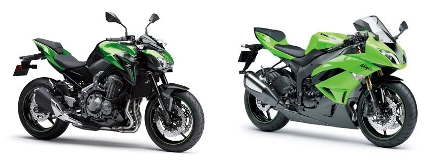 Kawasaki Z900 2018 vs Kawasaki Ninja ZX-6R 2009
