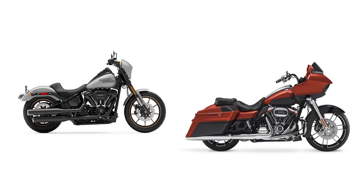 Motorrad Vergleich Harley Davidson Softail Low Rider S Fxlrs 2020 Vs Harley Davidson Cvo Road 4775