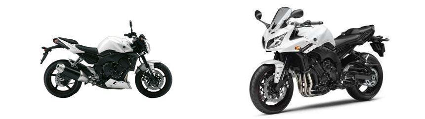 Motorrad Vergleich Yamaha FZ1 2008 vs. Yamaha FZ1 Fazer 2012