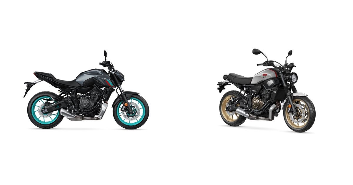 Yamaha MT-07 2023 vs Yamaha XSR700 XTribute 2022