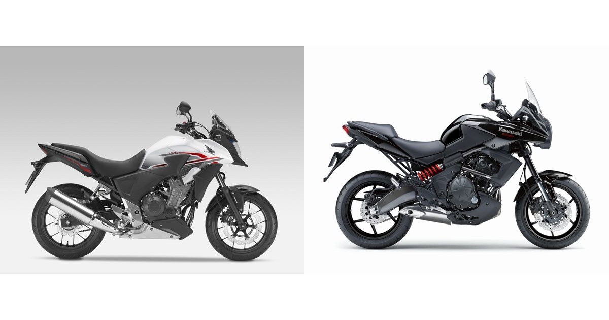 Motorrad Vergleich Honda Cb500x 2017 Vs Kawasaki Versys 650 2014