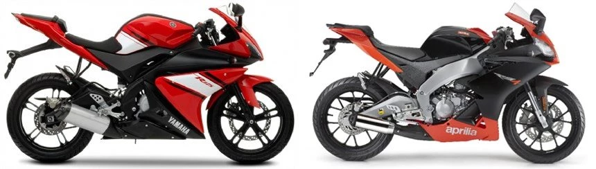 Yamaha Yzf R125 Oder Aprilia Rs4 125 Motorrad Vergleich Yamaha R125 2009 vs. Aprilia RS4 125 2011