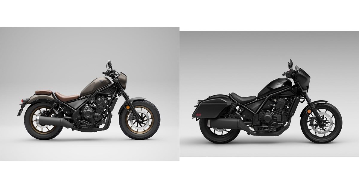 Pufo Rabel Motorrad Vergleich Honda CMX500 Rebel S 2023 vs. Honda CMX1100T Rebel 2023