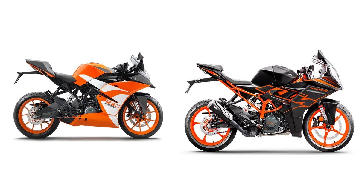 Motorrad Vergleich KTM RC 250 2017 vs. KTM RC 125 2022